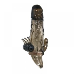 Pleasure Enhancer Vibrating Sleeve in Black Penis Sleeve Sex Toys In India