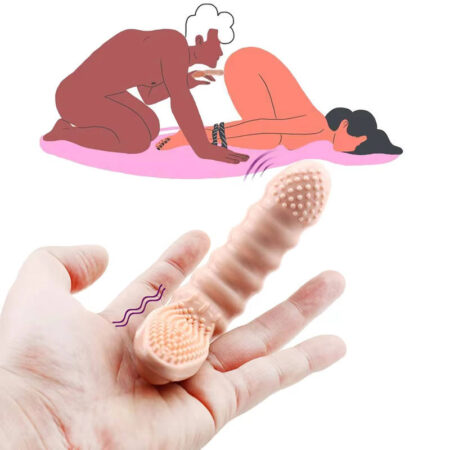 Premium Vibrating Finger Sleeve G-Spot Stimulator - Soft Silicone Finger Vibrator for Women & Couples - Best Adult Wellness Sex Toy in India - Discreet Delivery