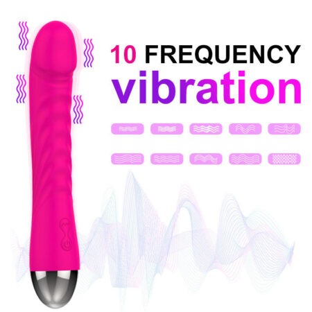 Premium 10 Frequency AV Vibration Rod for Female G-Spot Massage - USB Rechargeable IPX7 Waterproof AV Stick Wand Massager - Best Adult Wellness India